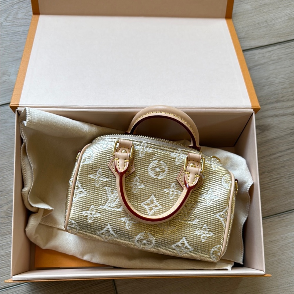 Louis Vuitton Gold Mini Glam Nano sold out limited edition nano